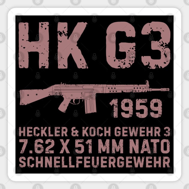 HK G3 German Assault Rifle Magnet by FAawRay